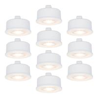 10x LED Module - Dimbaar - 3.8W 270lm - 4000K neutraal wit - Vervangt 50 Watt - GU10 fitting - Plat - Universele fitting