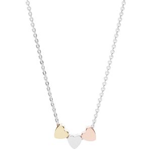 Fossil JFS00400998 Ketting Hearts zilver zilver-, goud- en rosekleurig