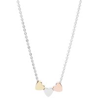 Fossil JFS00400998 Ketting Hearts zilver zilver-, goud- en rosekleurig