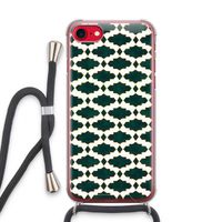 Moroccan tiles: iPhone SE 2020 Transparant Hoesje met koord