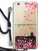 Hartjes en kusjes: Huawei Ascend P8 Lite (2017) Transparant Hoesje met koord