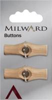 Milward Knebel Hout 36mm (2 stuks)