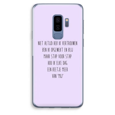 Zelfvertrouwen: Samsung Galaxy S9 Plus Transparant Hoesje