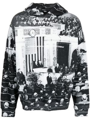 MSFTSrep hoodie en coton à imprimé graphique - Noir