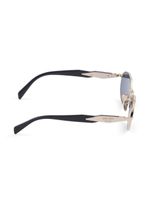Prada Eyewear lunettes de soleil tintées à monture ovale - Argent