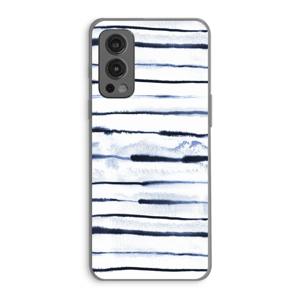 Ink Stripes: OnePlus Nord 2 5G Transparant Hoesje