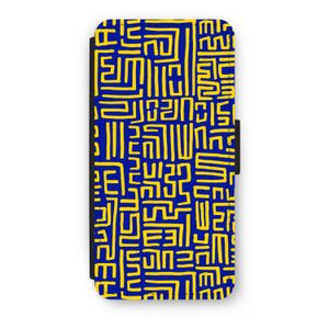 Majorelle Blue Print: iPhone 8 Flip Hoesje