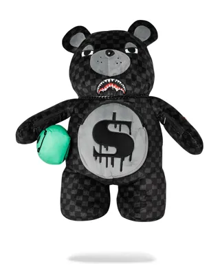 Sprayground Dripping Sharks In Paris Moneybear Rugzak - Maat One Size - Kleur: ZwartGrijs | Soccerfanshop