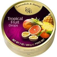 Cavendish & Harvey Cavendish En Harvey Tropical Fruit Drops 200 Gram