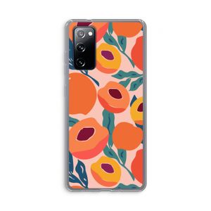 Perzik: Samsung Galaxy S20 FE / S20 FE 5G Transparant Hoesje