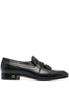 Gucci tassel-trim leather loafers - Noir