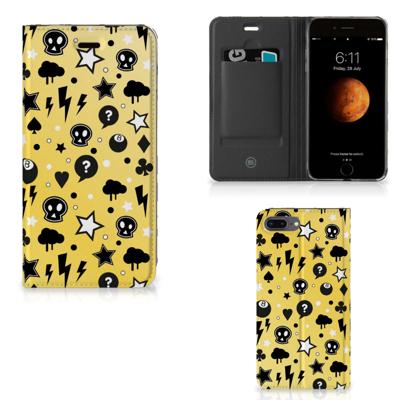Mobiel BookCase Apple iPhone 7 Plus | 8 Plus Punk Geel Mobiel BookCase Apple iPhone 7 Plus | 8 Plus Punk Geel