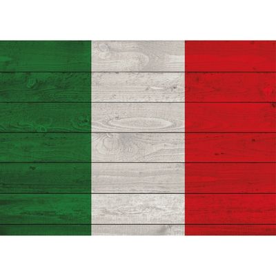 Vintage Italiaanse vlag poster 84 x 59 cm