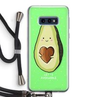 Avocuddle: Samsung Galaxy S10e Transparant Hoesje met koord