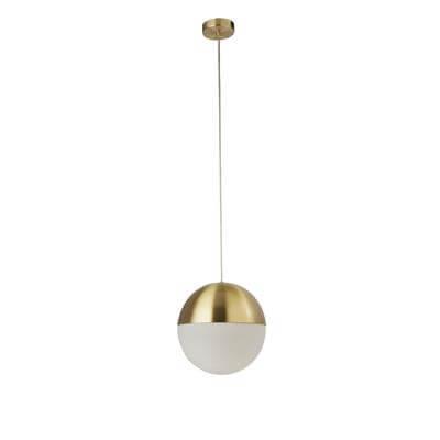 Searchlight Ø 25cm hanglampEndor 25cm goud met wit - 24181SB