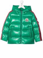 Moncler Enfant doudoune Dincer à patch logo - Vert