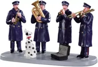 Lemax firehouse band kerstdorp tafereel Caddington Village 2019