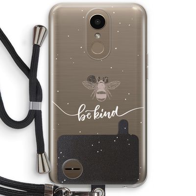 Be(e) kind: LG K10 (2017) Transparant Hoesje met koord