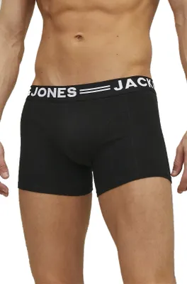 3-Pack heren boxershorts - Black waistband - Katoenen heren ondergoed grote maten