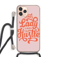 Hustle Lady: iPhone 11 Pro Transparant Hoesje met koord