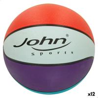 Basketbal John Sports Rainbow 7 Ø 24 cm 12 Stuks