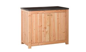 Douglas dubbele buitenkeuken 90 met deuren 109x90x56 cm- - Hout- Woodvision
