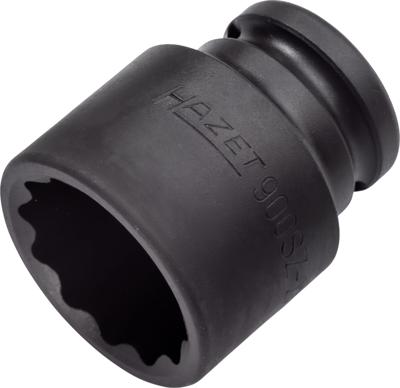 HAZET Krachtdopsleutel 900SZ-27 · 1/2 inch (12,5 mm) vierkant hol · Buitentwaalfkant tractieprofiel · SW 27 mm