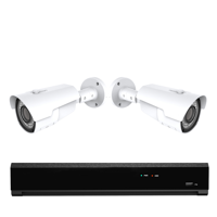 2x Professionele 4K Ultra HD IP IR Bewakingscamera Set - POE NVR Recorder - 8 Kanaals - Nachtzicht & 1TB Opslag