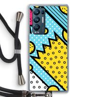 Pop Art #1: Oppo Find X3 Neo Transparant Hoesje met koord