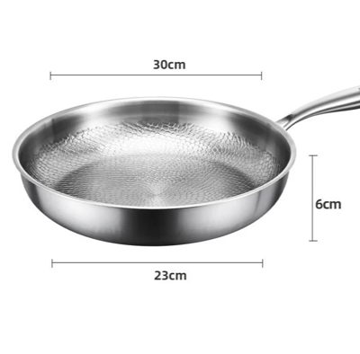 TitanPro - Pure Titanium Koekenpan met Hamerpatroon