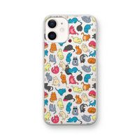 Kleurrijke katten: iPhone 12 Transparant Hoesje