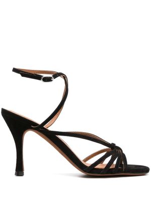 Polo Ralph Lauren sandales en cuir à brides - Noir