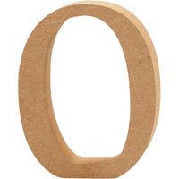 Creativ Company Cijfer 0 mdf 8cm, 1st.