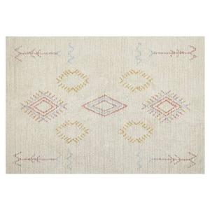 Beliani-BETTIAH-Laagpolig vloerkleed-Beige-140 x 200 cm-Katoen