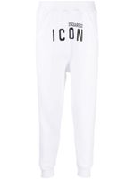 DSQUARED2 pantalon de jogging à logo imprimé - Blanc