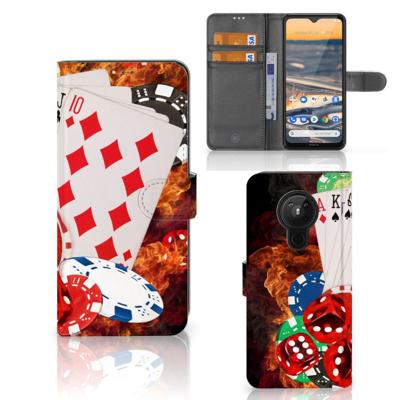 Nokia 5.3 | Wallet Case | met Pasjes | Casino