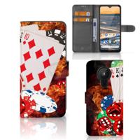 Nokia 5.3 | Wallet Case | met Pasjes | Casino