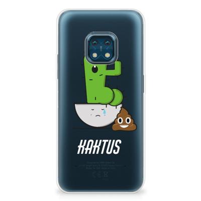 Nokia XR20 Telefoonhoesje met Naam Cactus Poo