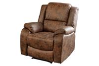 Bioscoopfauteuil HOLLYWOOD kunstleer antiekbruin - 47596