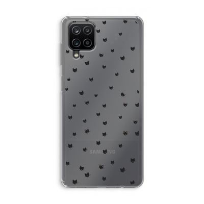 Kleine kattenkopjes: Samsung Galaxy A12 Transparant Hoesje