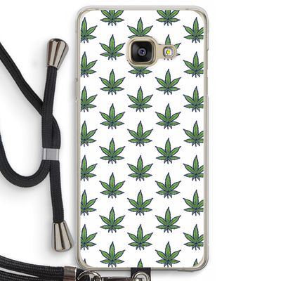 Weed: Samsung Galaxy A3 (2016) Transparant Hoesje met koord