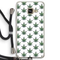 Weed: Samsung Galaxy A3 (2016) Transparant Hoesje met koord