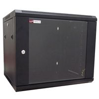 WP Rack WPN-RWB-09605-B Wandbehuizing Glasdeur 9U Zwart - 600x500x500mm (BxHxD) - thumbnail