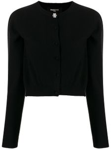 Paule Ka cardigan en cachemire à boucle ornée de cristal - Noir