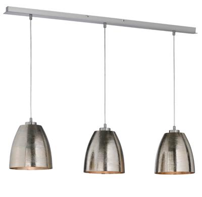 Fischer & Honsel 3-lichts hanglampCannes antiek nikkel - 60139