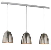 Fischer & Honsel 3-lichts hanglampCannes antiek nikkel - 60139 Fischer & Honsel 3-lichts hanglampCannes antiek nikkel - 60139