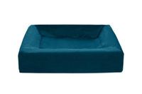 Bia bed royal fluweel hoes voor hondenmand petrol (BIA-60 70X60X15 CM) - thumbnail