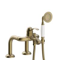 Badrandkraan Tres Clasic Mengkraan Opbouw Incl. Handdouche Verouderd Messing Tres