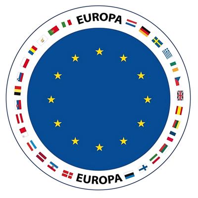 Bierviltjes Europa - 25x stuks - thema - versiering - onderzetter