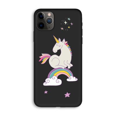 Regenboog eenhoorn: iPhone 11 Pro Max Biologisch afbreekbaar hoesje